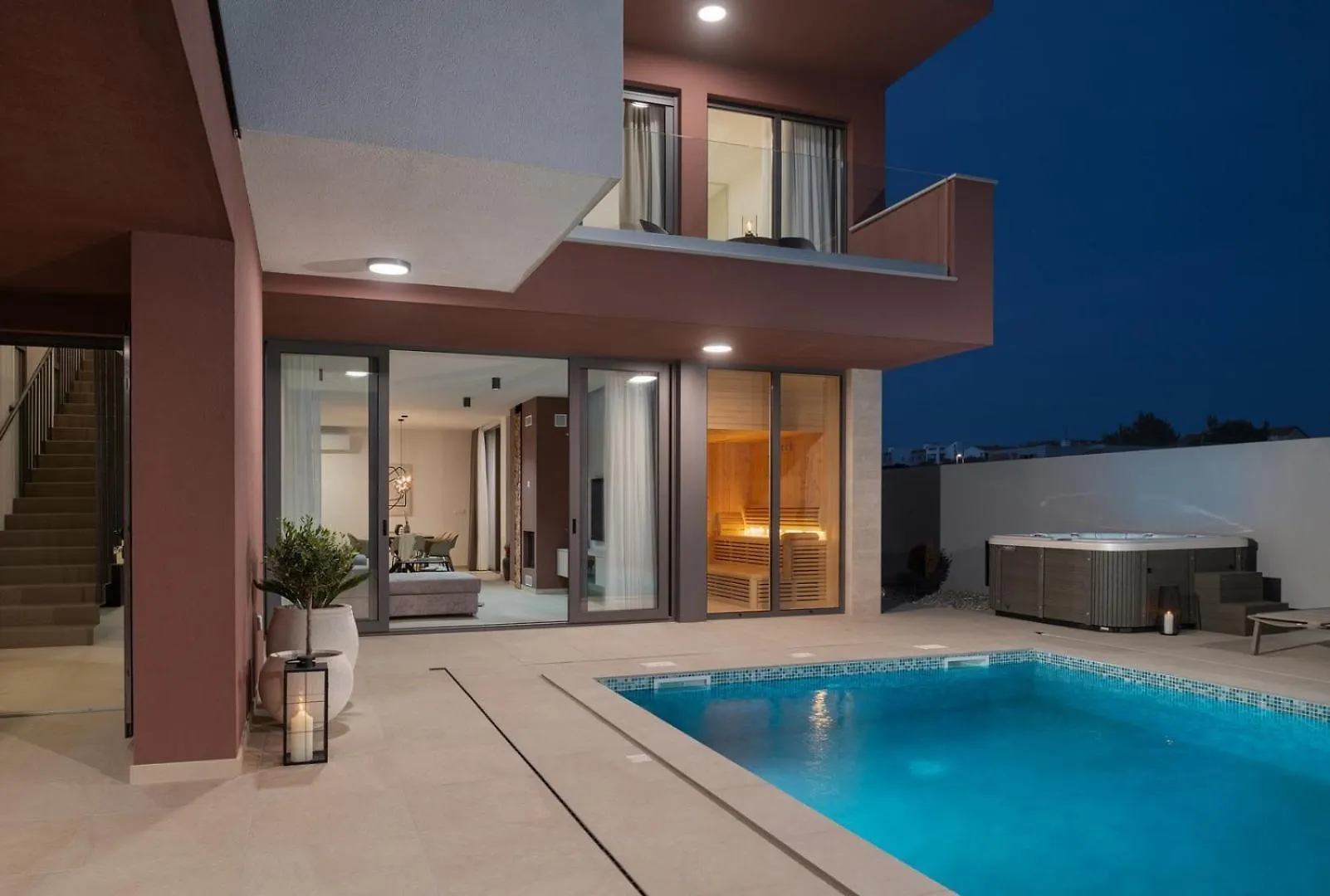 New Villa 55 - Vrsi Heated Pool Jacuzzi Sauna