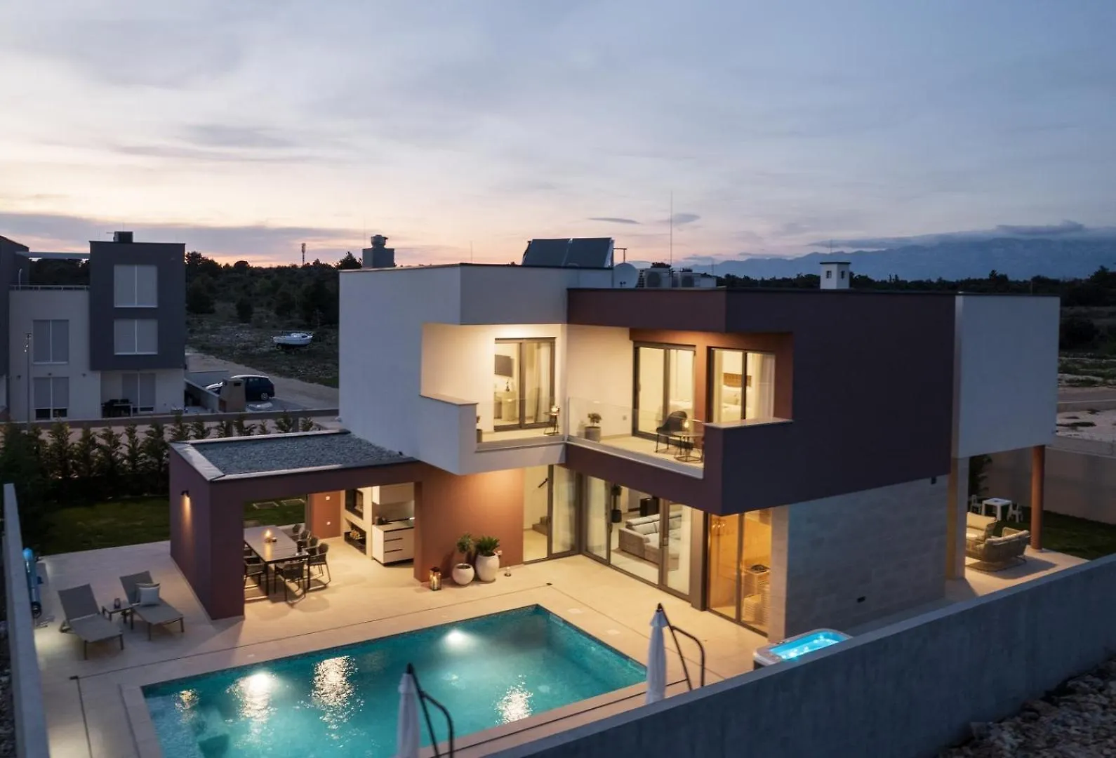 New Villa 55 - Vrsi Heated Pool Jacuzzi Sauna Kroatië