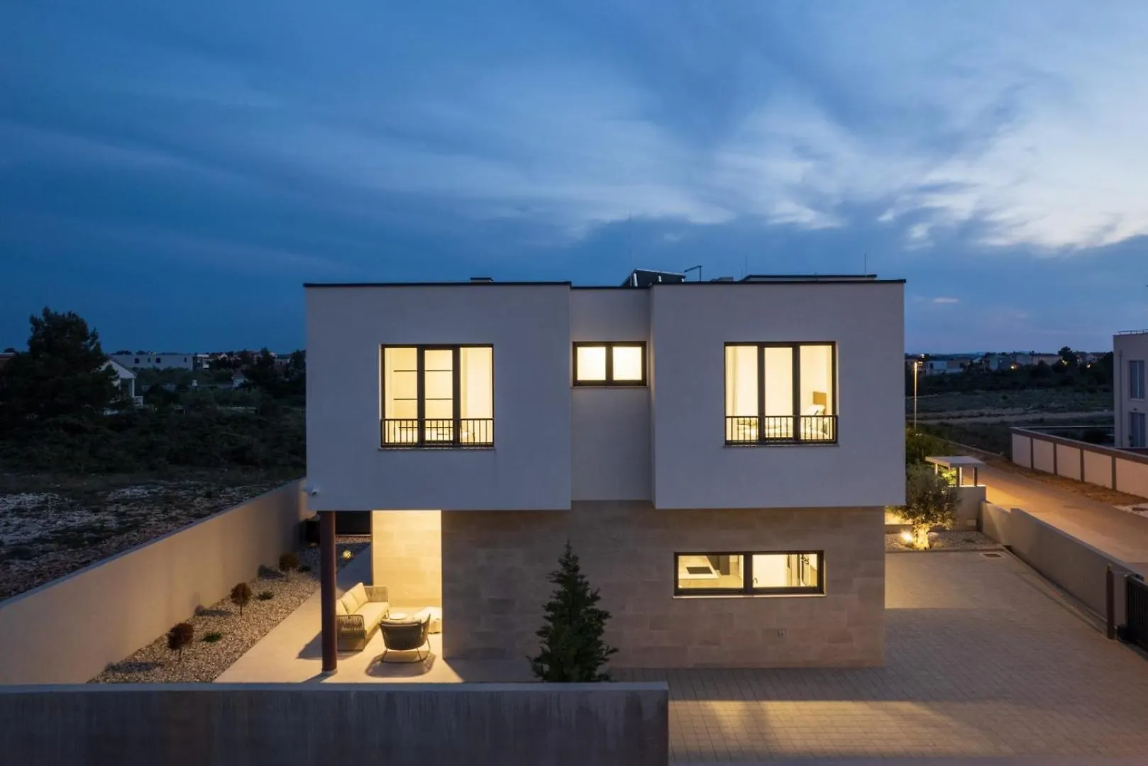 New Villa 55 - Vrsi Heated Pool Jacuzzi Sauna
