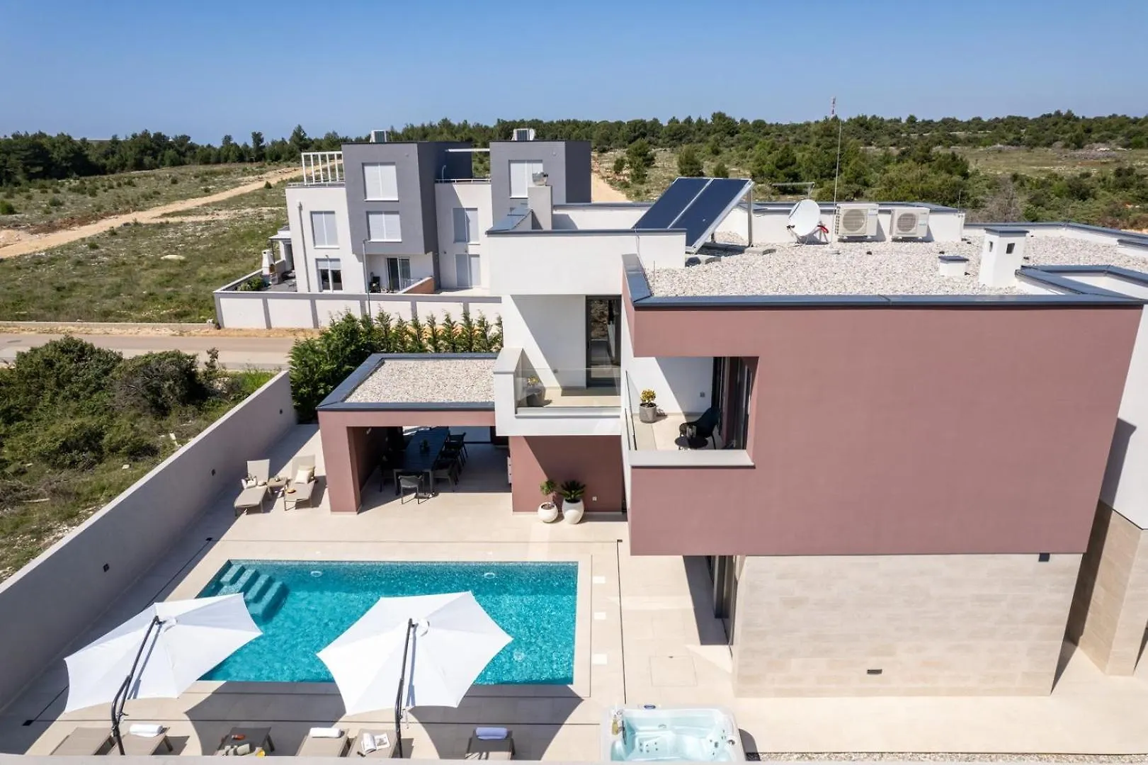 New Villa 55 - Vrsi Heated Pool Jacuzzi Sauna